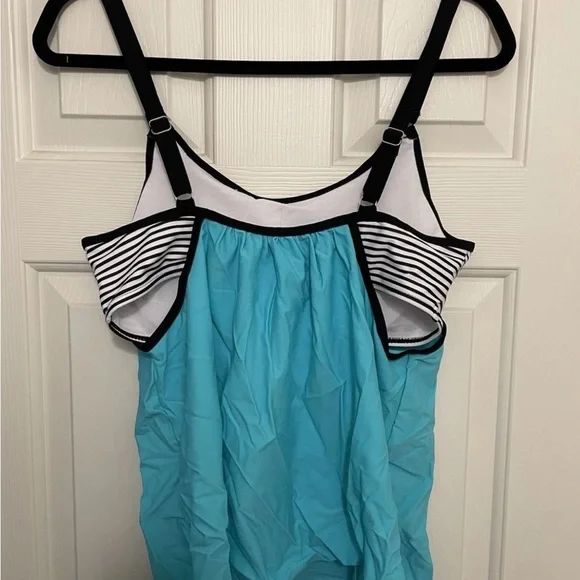 ZAFUL Plus Size Two Piece Tankini Swimsuit Women’s Size XXL High Waisted Bottoms - Picture 3 of 12